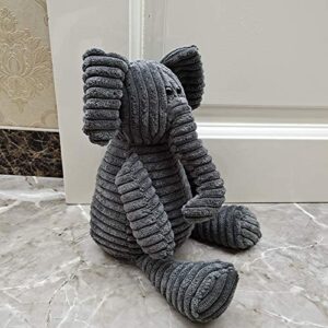 Interior Door Stopper Fabric Doorstops Decorative Sitting Elephant Lover Gifts Dark Grey