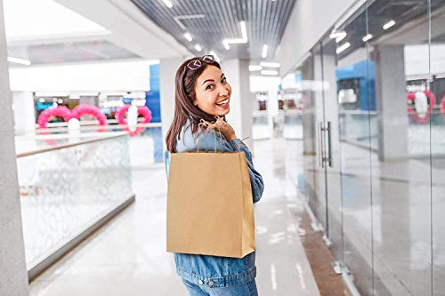 [250 Pack] Heavy Duty 10x13 Kraft Paper Bags 250 pc 10x5x13 Kraft Paper Bags Brown Paper Bags Brown Gift Bags Kraft Shopping Bags Kraft Retail Bags Paper Gift Recycled Paper Bags Kraft Paper Bags with Handles Bulk