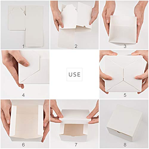 MESHA 8x8x4inches Small Gift Boxes With Lids for Presents,10Pcs Bridesmaid Proposal Box for Gifts,Small White Boxes for Gifts, Paper Wedding Favor Boxes,Birthday Gift Box Bulk, Party Favor Boxes