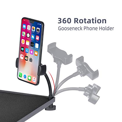 Facilife Projector Tripod Stand, Laptop Tripod Stand, Outdoor Projector Stand Adjustable Tall from 17.6 to 51.4 Inches, Multi-Purpose Portable Projector Stand Laptop Floor Stand for Laptop, DJ