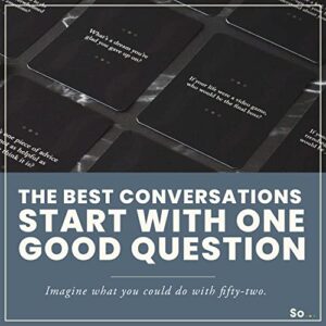 SO … Cards Questions for Deeper Conversations – Made for Parties, Dinners, and Travel (Volume Three)