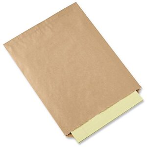a1bakerysupplies® kraft paper bags flat merchandise bags 100 pack 8.5 in x 11 in -plain bags