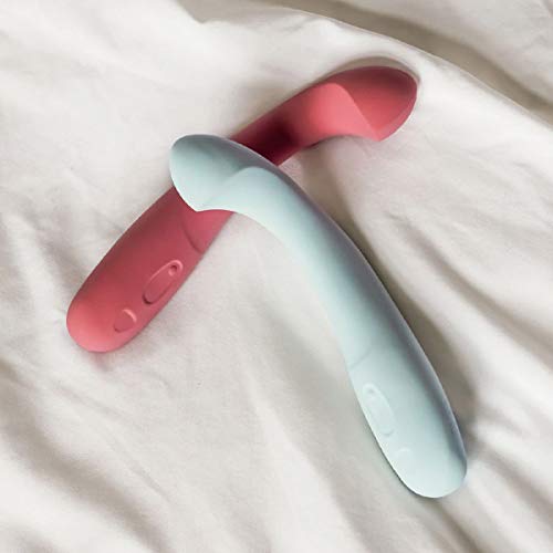 Dame Products Arc Personal Massager for Women and Couples - Curved Deep Feeling Stress Relief - Strong Motor Waterproof Body Safe Materials - Berry Color