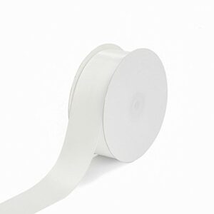 GBSTORE 1 1/2 inch 25 Yards White Satin Ribbon Perfect for Wedding, Gift Wrapping