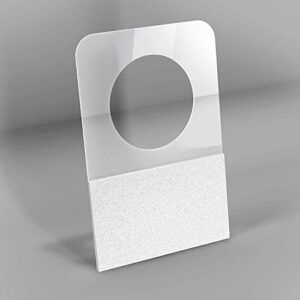 7/8″ x 1-1/4″ hole hang tags | 1000 pack | strong self adhesive hang tabs | great for retail displays in business shops