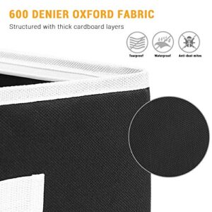 Ohuhu Wrapping Paper Storage Containers, Gift Wrap Organizer, Wrapping Paper Holder, 600D Oxford Cloth Tear-Resistant and Waterproof, 40.5'' Fits 18-24 Standers Rolls (Black)