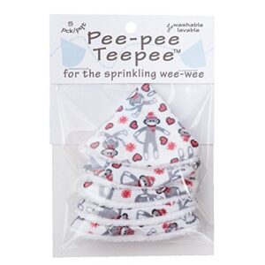 Pee-Pee Teepee Sock Monkey White - Cello Bag