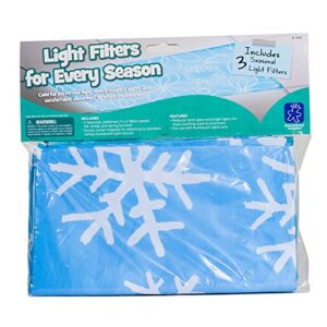 Educational Insights The Original Seasonal Themed Light Filters 3-Pack, Reduce Glare, Easy Setup for Office, Hospitals, Home & Classrooms