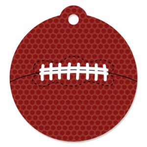 end zone – football – baby shower or birthday party favor gift tags (set of 20)