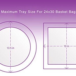 Clear Basket Bags, 10 Pack Large Clear Cellophane Wrap for Baskets & Gifts 24"x30" 1.5 Mil Thick (10)