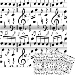 GBBD Sheet Music Tissue Paper - Printed Designs Matching for Coordinating Gift Wrapping Bag Gifts Women Bags Men Musical Themed Party (SHEET MUSIC), 1 Count (Pack of 24)