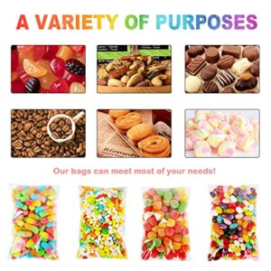 Qtop Cookie Bags 120 Pcs Candy Bags Clear Plastic Bags 4"x6"-1.57 mils Thick Self Sealing OPP Cello Bags, Self Adhesive Bags for Bakery Cookies Goodies Favor Decorative Wrappers