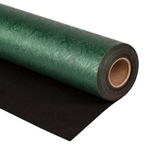 wrapaholic wrapping paper roll – reversible green and black for birthday, holiday, wedding, baby shower wrap – 30 inch x 16.5 feet