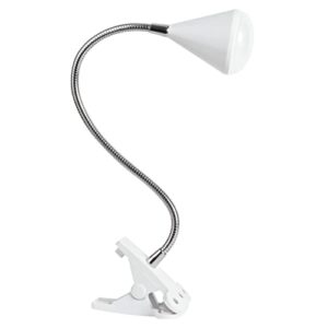 ottlite led cone clip lamp | task lamp, desk lamp | sturdy clip, flexible neck | great for home, office, work space, dorm