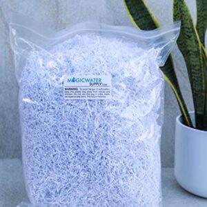 MagicWater Supply Soft & Thin Cut Crinkle Paper Shred Filler (1 LB) for Gift Wrapping & Basket Filling - White