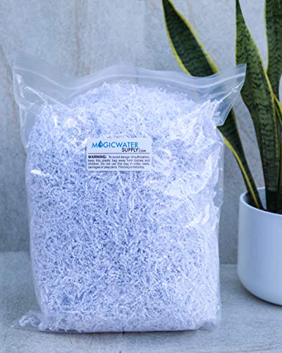 MagicWater Supply Soft & Thin Cut Crinkle Paper Shred Filler (1 LB) for Gift Wrapping & Basket Filling - White