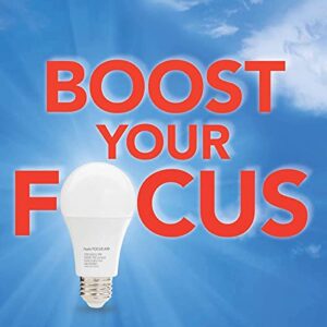 NorbFOCUS Desk Lamp LED Light Bulb. Unique Light Spectrum for Mental Performance. Supports Learning, Retention, Recall, Reading Speed. For Use as a Reading Light, Study Light, Work Light or Task Light