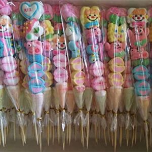 Tecbeauty 300pcs 3x11 Cellophane Bags Long Treat Bags Cello Goody Cookie Bags Clear with Colored Twist Ties for Gifts Party Favors