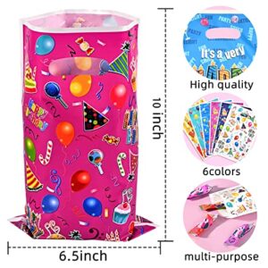 DaiUni 60 PCS Birthday Party Favor Bags Goodie Bags Treat Bags with Handles for Kids Birthday