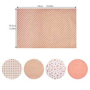 Larcenciel Tissue Paper, 120 Sheets Rose Gold Tissue Paper Bulk, Gift Wrapping Paper for Gift Bags, Flower, Valentines, Christmas, Wedding, Birthday Party, Holiday Decor, DIY Crafts (19.7 x 13.8 Inch)