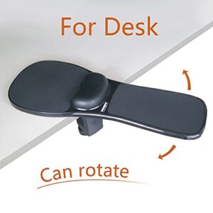 Upgrade Ergonomic Arm Rest Mouse Pads Dual Purpose for Desk and Chairs, Adjustable Armrest Wrist Support Attachment, Gaming Covers for Elbows and Forearms Pressure Relief Office Computer Desk Extender