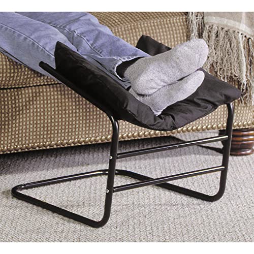 ETNA Leg Rest Foot Rest for Chair Sofa Couch Foot Rest Under Desk Leg Rest Small Foot Stool, Padded Leg Hammock for Desk, Black