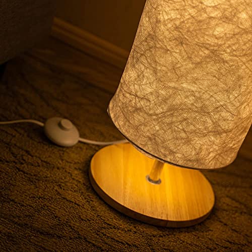 LONRISWAY Soft Light Floor Lamp, 52" Simple Design Morden Slim Warm Light 3000K LED Tyvek Fabric Shade with 2 LED Bulbs Standing Lamp for Living Room Bedroom Game Room