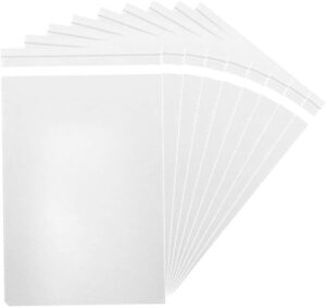 molotar || 200 pcs 5”x 7” clear resealable cello/cellophane good for bakery,adhesive treat, candle, soap, cookie poly bags