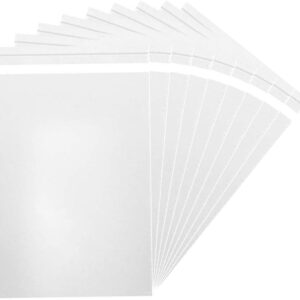 MoloTAR || 200 Pcs 5''x 7'' Clear Resealable Cello/Cellophane Good for Bakery,Adhesive Treat, Candle, Soap, Cookie Poly Bags