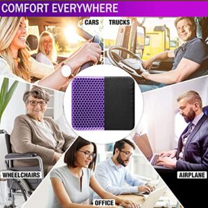 Extra Large Gel Seat Cushion Pillow for Long Sitting – Enhanced Office Chair Car Egg Seat Cushion with Non-Slip Cover for Back, Coccyx & Tailbone Pain Relief Pad - Computer Desk Pain Relief Pad