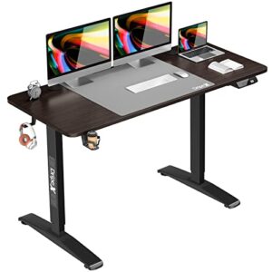 dripex electric standing desk height adjustable computer table-55 x 24 inches durable large workstation with smart memory for home office