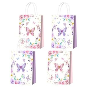 anymonypf 16 packs of butterfly paper bag theme party gift bag birthday gift bag snack candy bag childrens party supplies