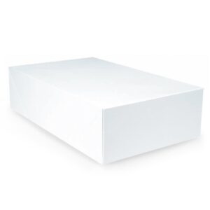 white gift box – 19″ x 12″, 1 pc