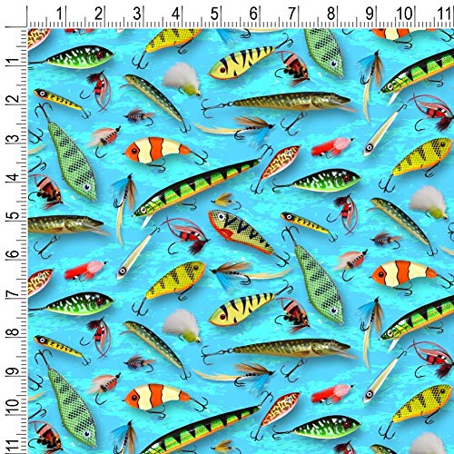 GRAPHICS & MORE Fishing Flies Lures Fish Pattern Gift Wrap Wrapping Paper Rolls