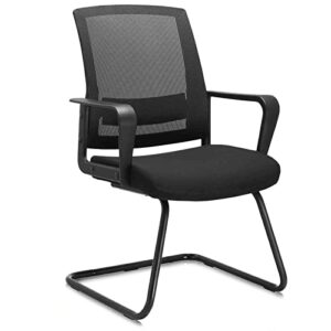 clatina office guest chair with lumbar support and mid back mesh space air grid series for reception conference room