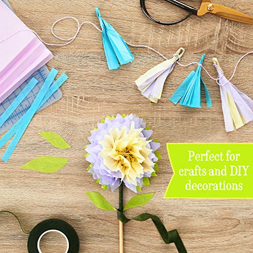 Hallmark Bulk Tissue Paper for Gift Wrapping (Pastel Rainbow, 8 Colors) 120 Sheets for Easter, Mothers Day, Birthdays, Gift Wrap, Crafts, DIY Paper Flowers, Tassel Garland and More