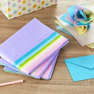 Hallmark Bulk Tissue Paper for Gift Wrapping (Pastel Rainbow, 8 Colors) 120 Sheets for Easter, Mothers Day, Birthdays, Gift Wrap, Crafts, DIY Paper Flowers, Tassel Garland and More