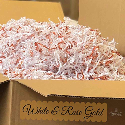 Mrs Fizz Crinkle Cut Paper Shred Filler for Packing and Filling Gift Baskets (.5 LB) Black