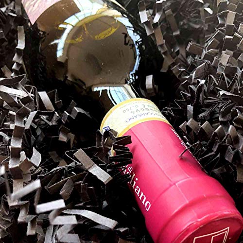 Mrs Fizz Crinkle Cut Paper Shred Filler for Packing and Filling Gift Baskets (.5 LB) Black