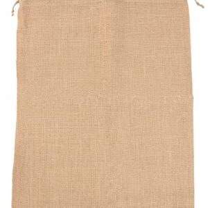 CleverDelights 18" x 24" Burlap Bags with Drawstring - 2 Pack