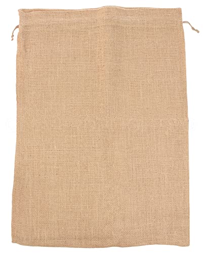 CleverDelights 18" x 24" Burlap Bags with Drawstring - 2 Pack