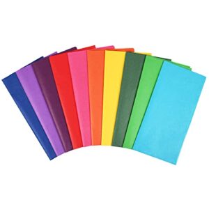 simetufy 60 sheets tissue paper for gift bags, 10 bold colored tissue paper for crafts, art tissue paper bulk, gift tissue paper for gift wrapping, 20 x 20 inch