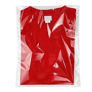clear resealable cellophane plastic bags self adhesive for packaging shirts, clothing and products,100 pcs 10×14 inches self sealing cellophane bags