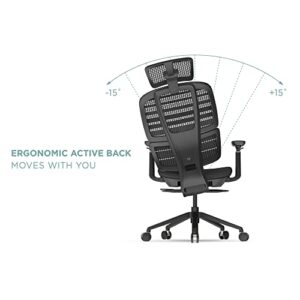 WorkPro® Momentum Ergonomic Mesh Active High-Back Chair, Black