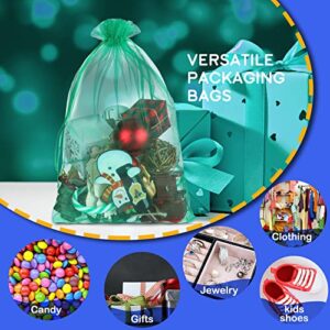 200 Pcs Large Multicolor Organza Bags Gift Net Bags for Gifts Party Favor Bags Mesh Bags Drawstring Gift Bags Jewelry Pouch Gift Wrap Bags for Valentine Wedding Birthday Baby Shower Goodie Packaging