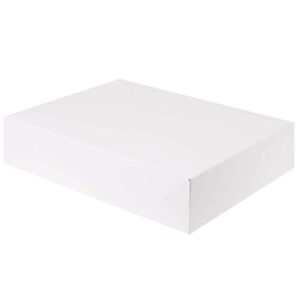 2 coat white gift boxes, 19 x 14.25 x 4 inches by holiday time