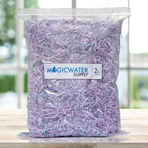 MagicWater Supply Crinkle Cut Paper Shred Filler (2LB) for Gift Wrapping & Basket Filling - Diamond Lavender