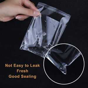 NEOACT 300 PCS 5"x7" Clear Resealable Cellophane Bags Good for Bakery, Candle, Soap, Cookie Poly Bags.