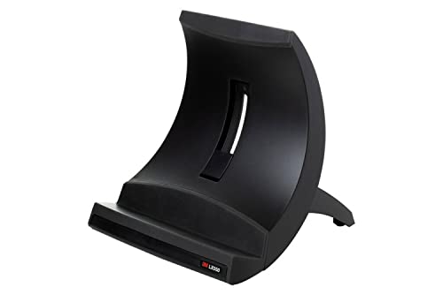 3M Laptop Stand, Raise Screen Height to Reduce Neck Strain, Vertical Design Allows You to Bring Screen Closer, Compact Foot Print Saves Desk Space, Non-Skid Base Keeps Laptop Secure, Black (LX550)