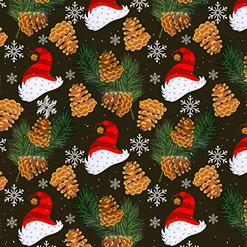 Konsait 12 Sheets Folded Large Sheets of Christmas Wrapping Paper Traditional Gift Wrap, 74 x 50cm, Xmas Festive Designs Bulk, Santa, Snowman,Snowflake,Tree,Reindeer Birthday Holiday Gifts Decor